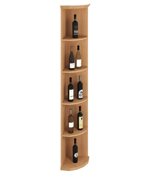 Elite Kit Rack | Modular mahogany corner shelf