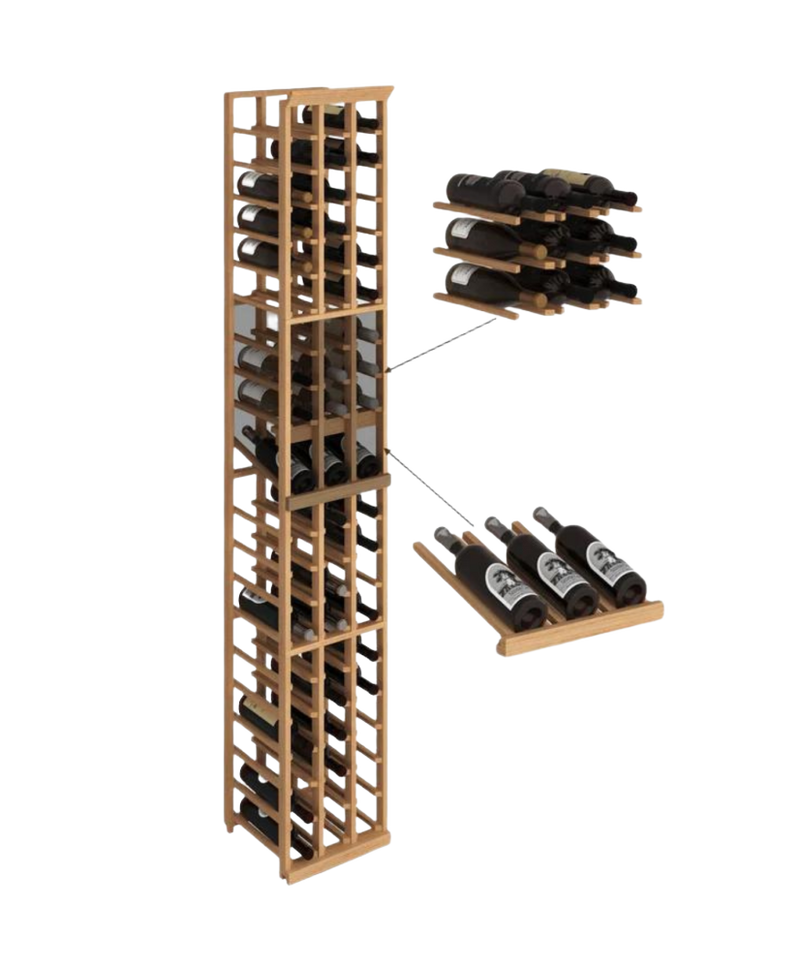 Elite Kit Rack - Colonne Triple Bouteille Standard Modulable En Acajou