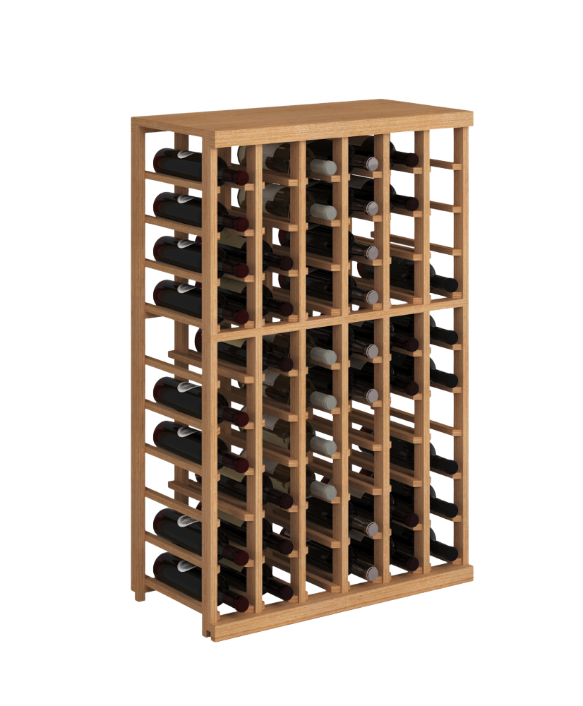 Elite Kit Rack - 6 Colonnes Demi-Hauteur Modulable en Acajou