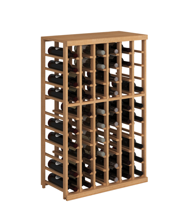 Elite Kit Rack - 6 Half-Height Columns, Modular, in Mahogany