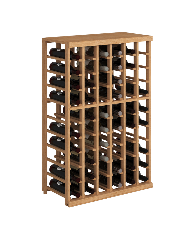 Elite Kit Rack - 6 Colonnes Demi-Hauteur Modulable en Acajou
