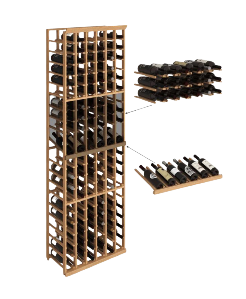 Elite Kit Rack - Casier 6 Colonnes Modulable en Acajou