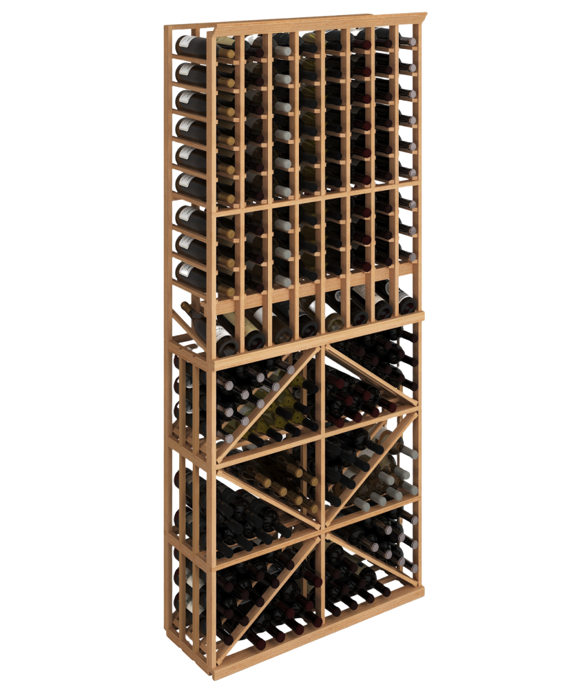 Elite Kit Rack - Casier 8 Colonnes & Diamant en Acajou