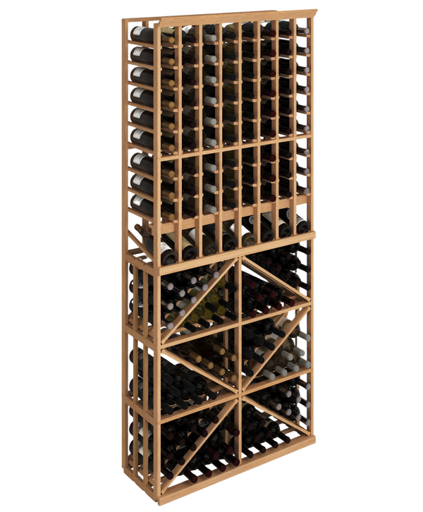 Elite Kit Rack | 8-column & diamond mahogany rack