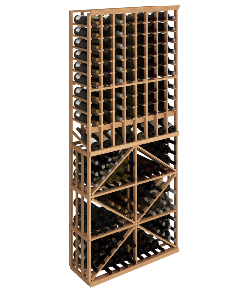 Elite Kit Rack - Casier 8 Colonnes & Diamant en Acajou