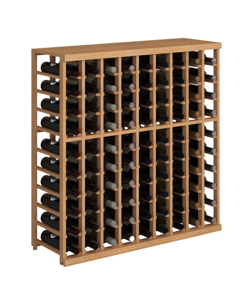 Elite Kit Rack - 9 Colonnes Demi-Hauteur Modulable En Acajou