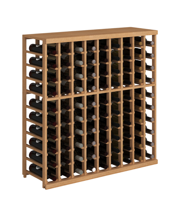 Elite Kit Rack - 9-Column Half-Height Modular Rack in Mahogany