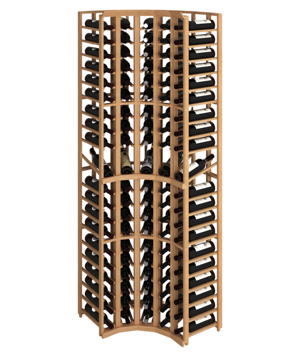 Elite Kit Rack | 5 curved mahogany corner columns