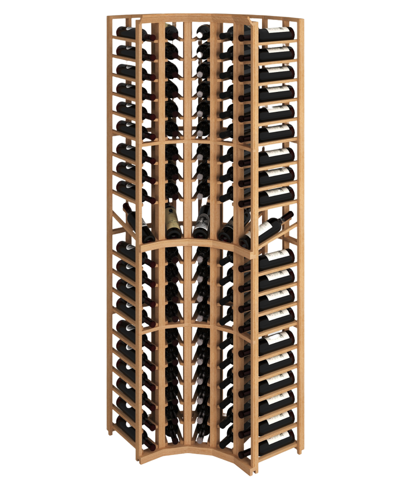 Elite Kit Rack - 5 Colonnes Courbées de Coin en Acajou