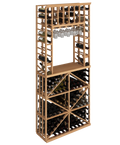 Elite Kit Rack - Présentoir de Dégustation Diamant 8 Colonnes en Acajou