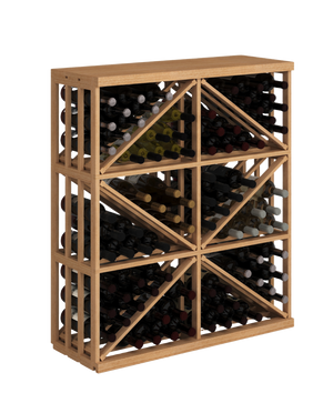 Elite Kit Rack | Half-height diamond rack 96 bottles