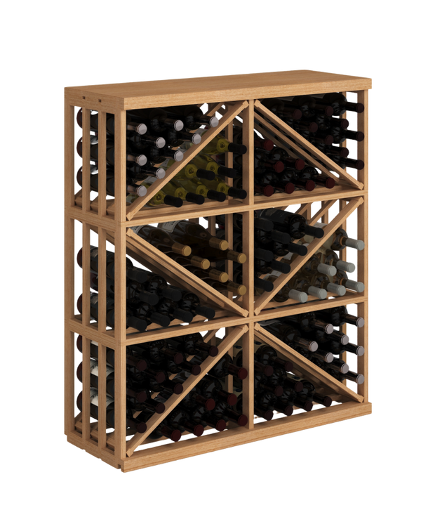 Elite Kit Rack | Half-height diamond rack 96 bottles