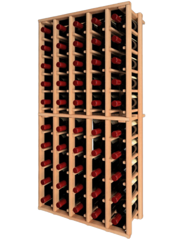 Kit Rack Classic | Casier 5 Colonnes - 50 Demi-Bouteilles