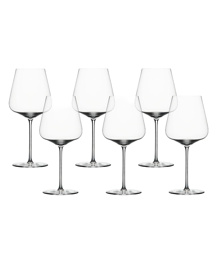 Ens. de 6 Verres à Bordeaux Zalto en Cristal