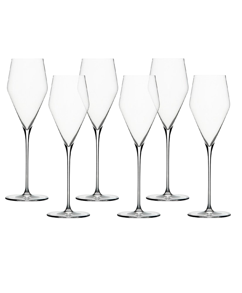 Ens. de 6 Verres à Champagne Zalto en Cristal