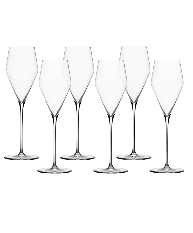 Ens. de 6 Verres à Champagne Zalto en Cristal