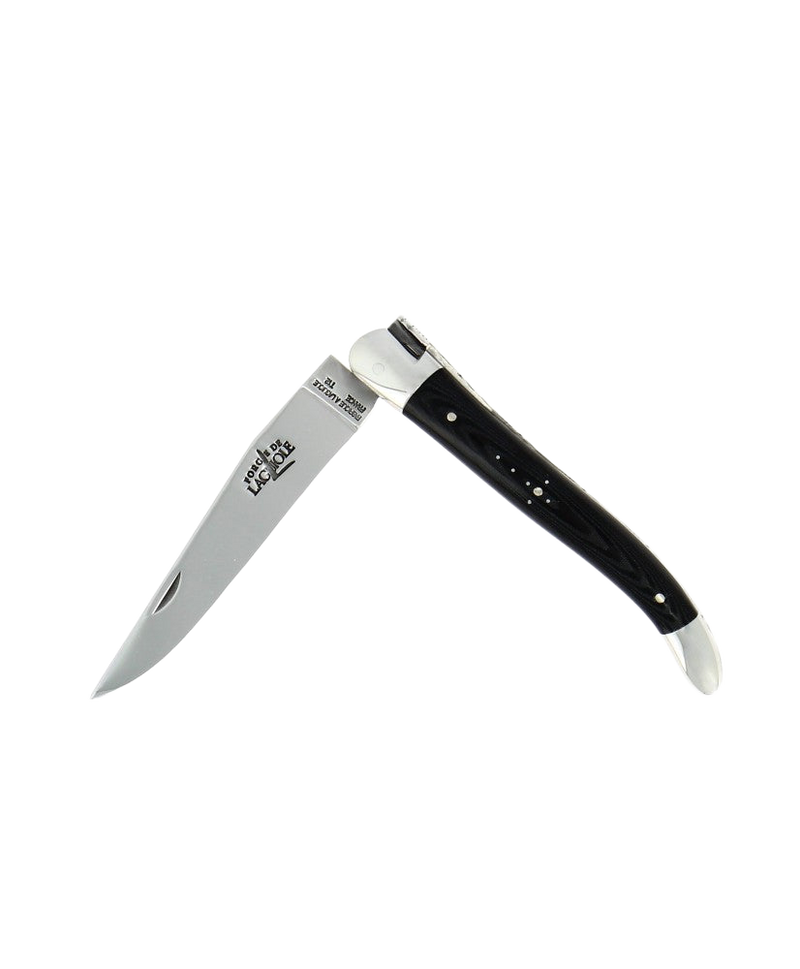 Couteau pliant Laguiole Tissus Compressé Noir