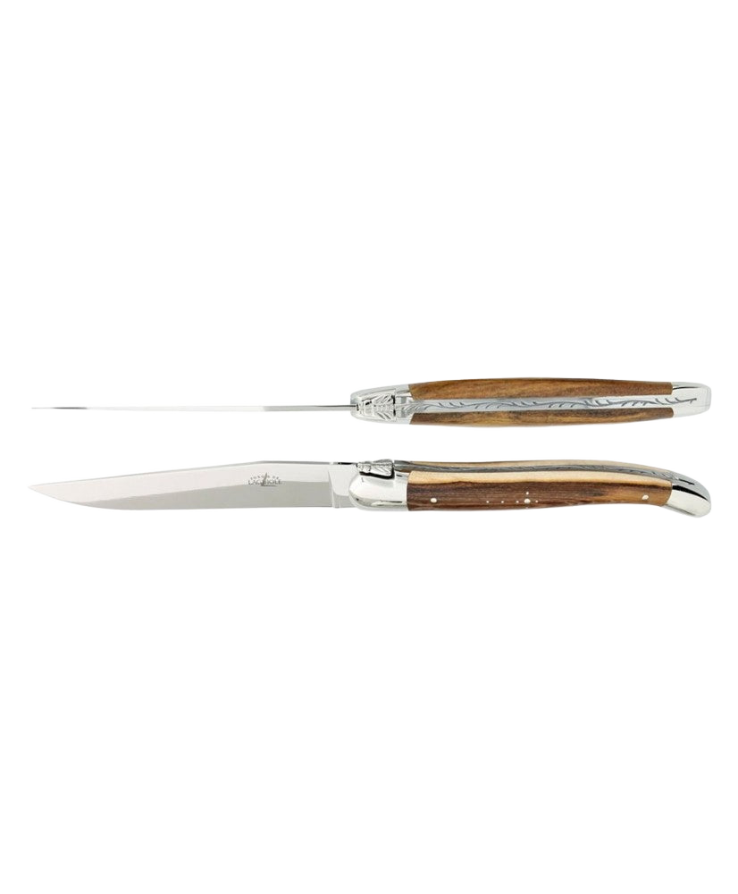 Ens. de 2 Couteau de Table Laguiole - Pistachier