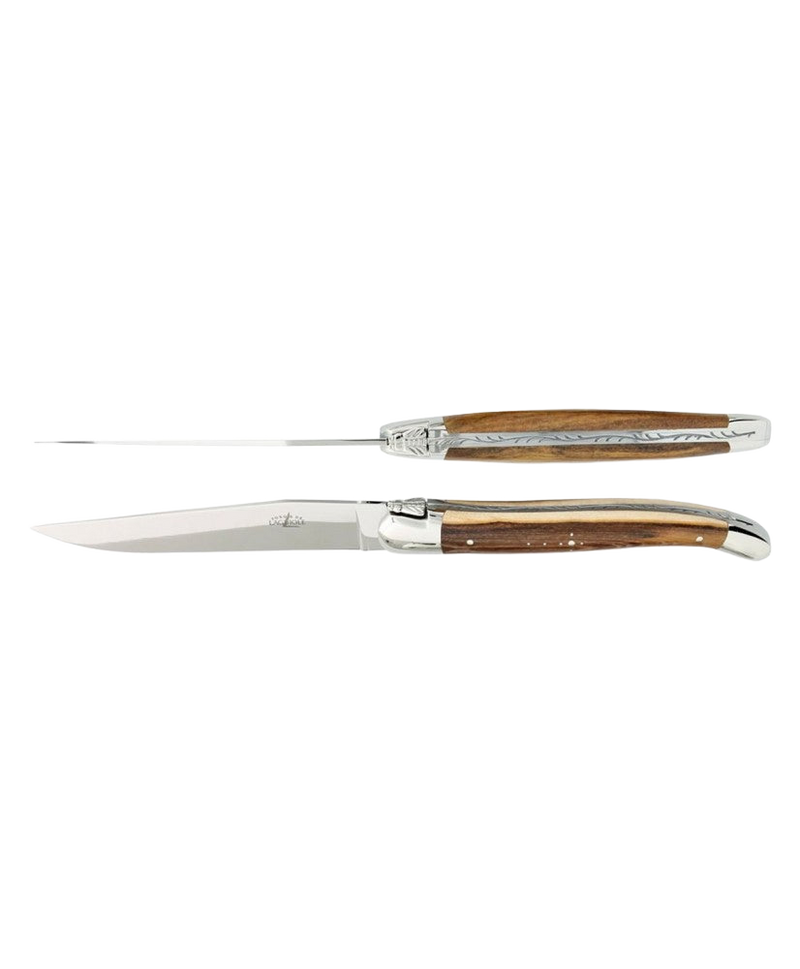 Ens. de 2 Couteau de Table Laguiole - Pistachier