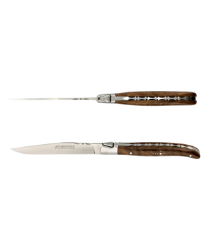 Set of 2 Laguiole Table Knives - Walnut