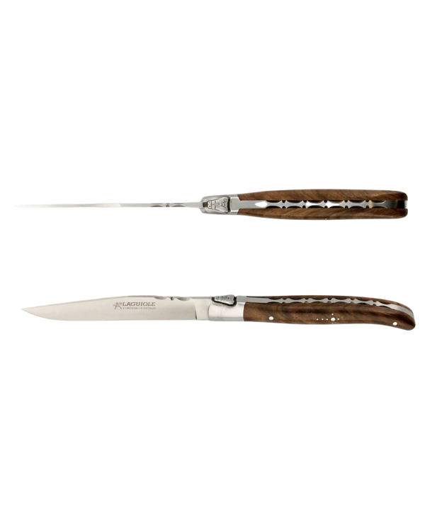 Set of 2 Laguiole Table Knives - Walnut