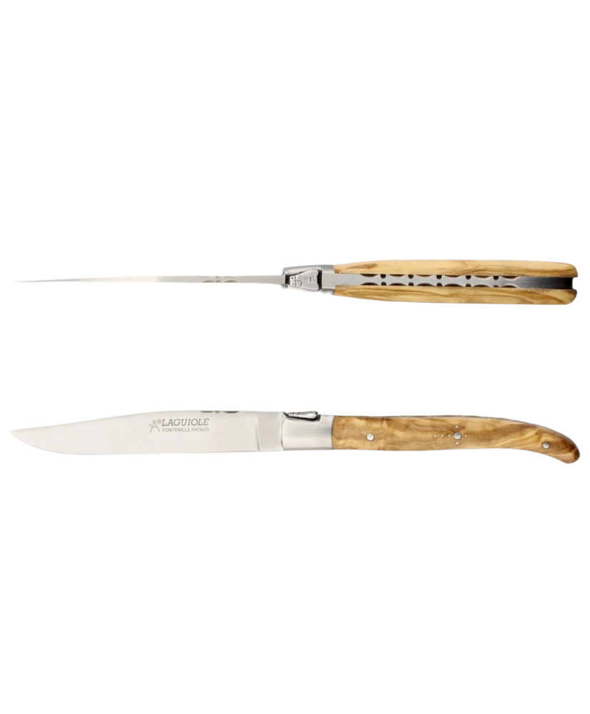 Ens. de 2 Couteaux de Table Laguiole - Olivier