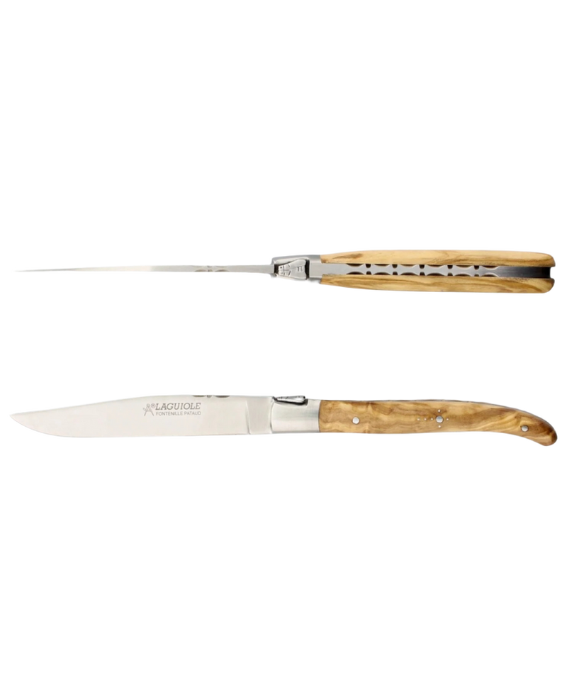 Ens. de 2 Couteaux de Table Laguiole - Olivier