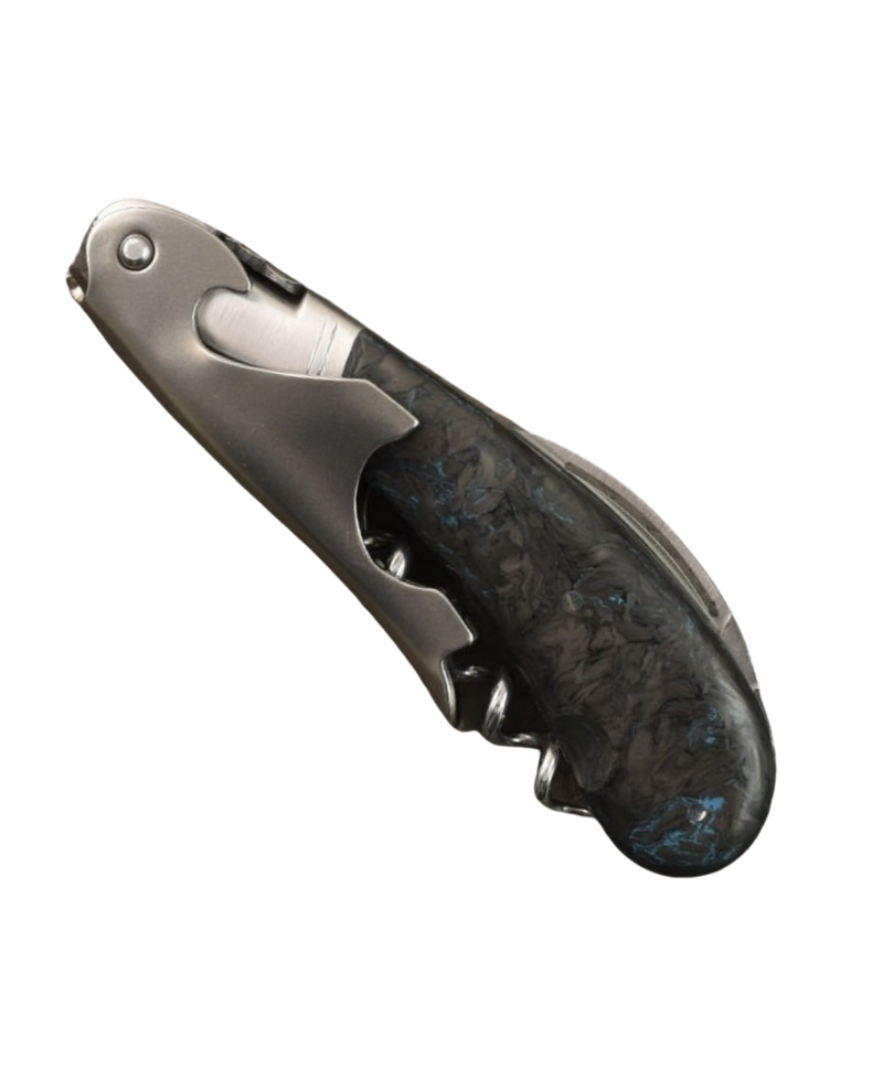 Sommelier Laguiole Magnum Fat Carbon Dark Matter bleu