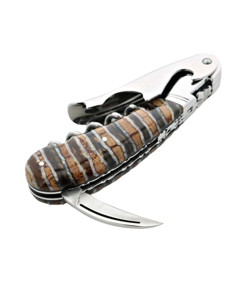 Sommelier Laguiole Magnum Molaire de Mammouth Fossile Marron - CS