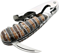 Laguiole Magnum Fontenille Pataud Sommelier | Brown Fossilized Mammoth Molar - CS
