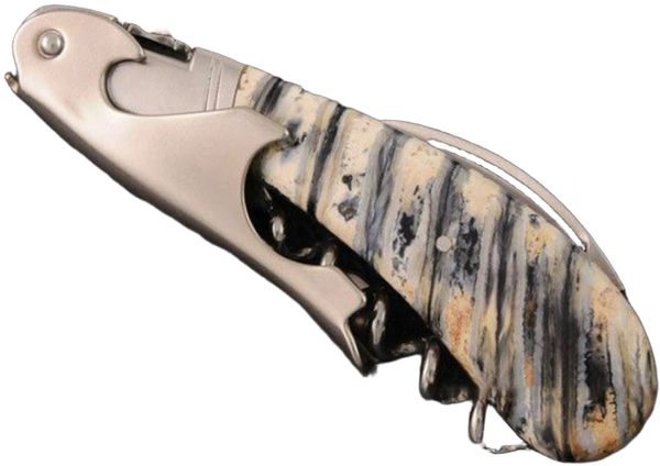 Laguiole Magnum Fontenille Pataud Sommelier | Fossil Mammoth Molar - CS