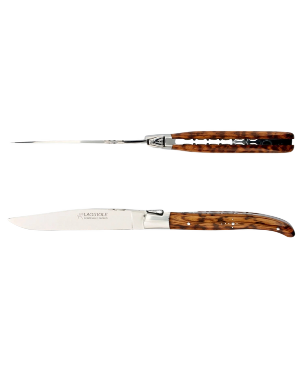 Set of 2 Laguiole Table Knives - Amourette