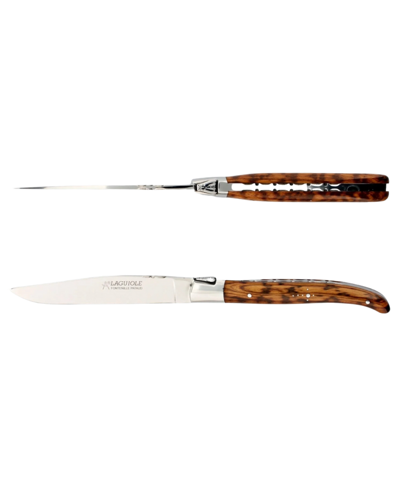 Ens. de 2 Couteau de Table Laguiole - Amourette