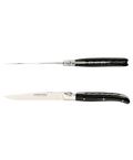 Ens. de 2 Couteaux de Table Laguiole - Corne Noire
