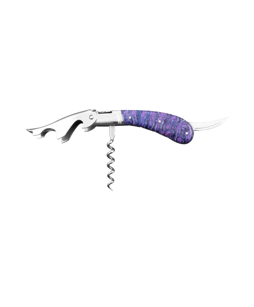 Sommelier Laguiole Magnum Molaire de Mammouth Fossile Violet -CS