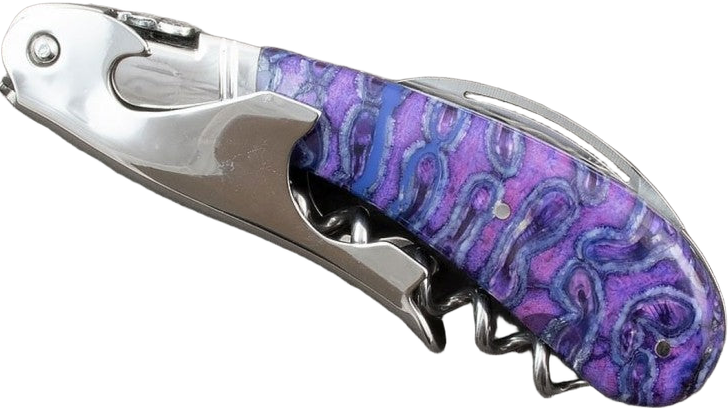 Sommelier Laguiole Magnum | Molaire de Mammouth Fossile Violet -CS