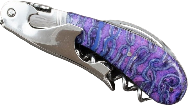 Sommelier Laguiole Magnum Fontenille Pataud | Molaire de Mammouth Fossile Violet -CS