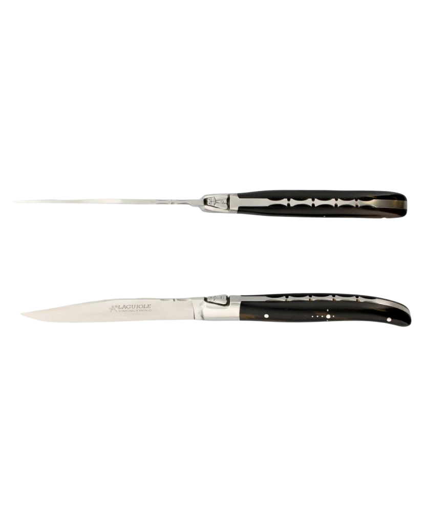 Ens. de 2 Couteau de Table Laguiole - Ébène