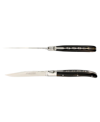 Set of 2 Laguiole Table Knives - Ebony
