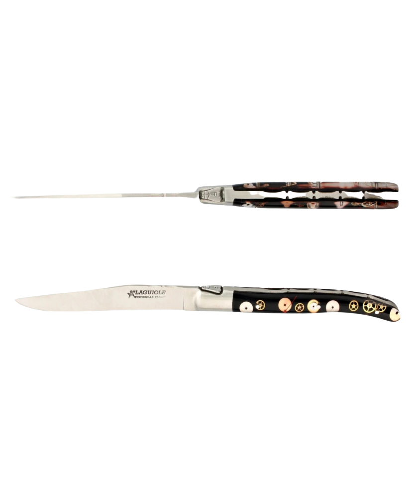 Ens. de 2 Couteau de Table Laguiole - Mécanismes de Montre