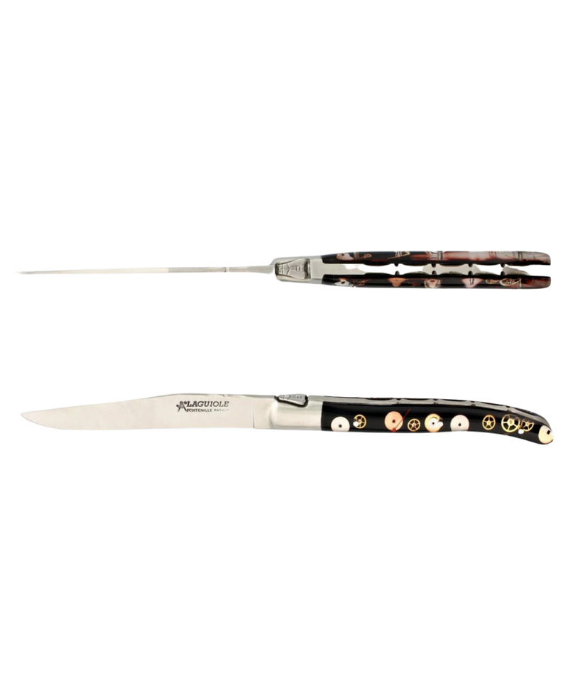 Ens. de 2 Couteau de Table Laguiole - Mécanismes de Montre
