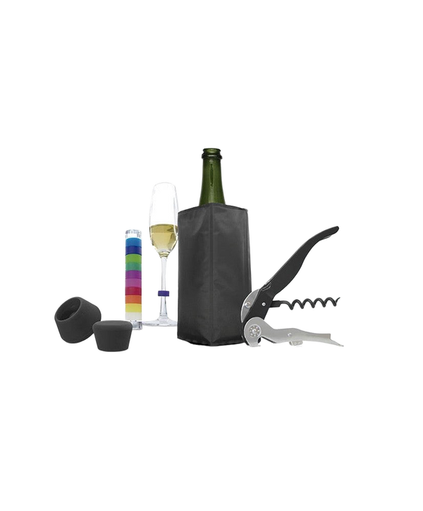 5-Piece Starter Set - Marker/ Stoppers/ Bag/ Corkscrew