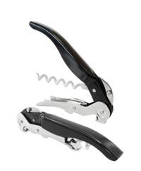 Black Left-Handed Corkscrew