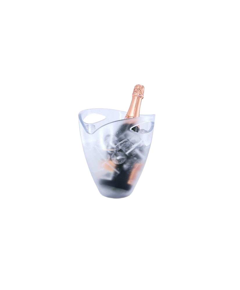 Seau acrylique transparent