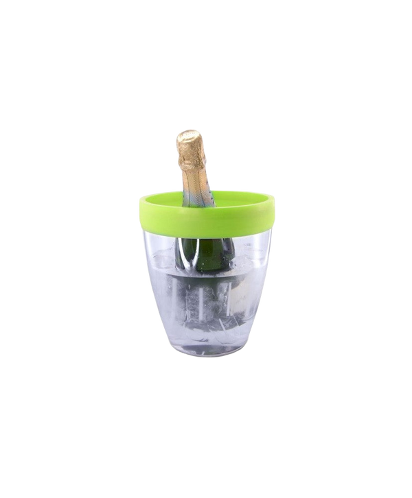 Ice Bucket - Green Silicone Border