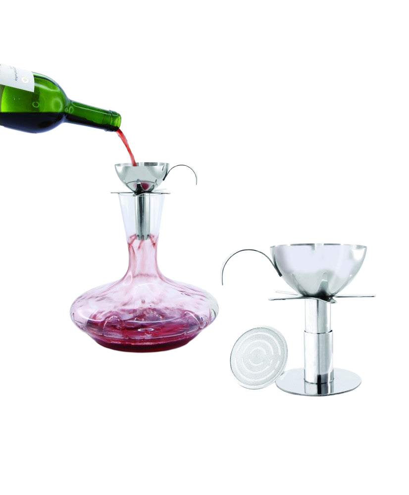 Aérateur à vin & socle Inox