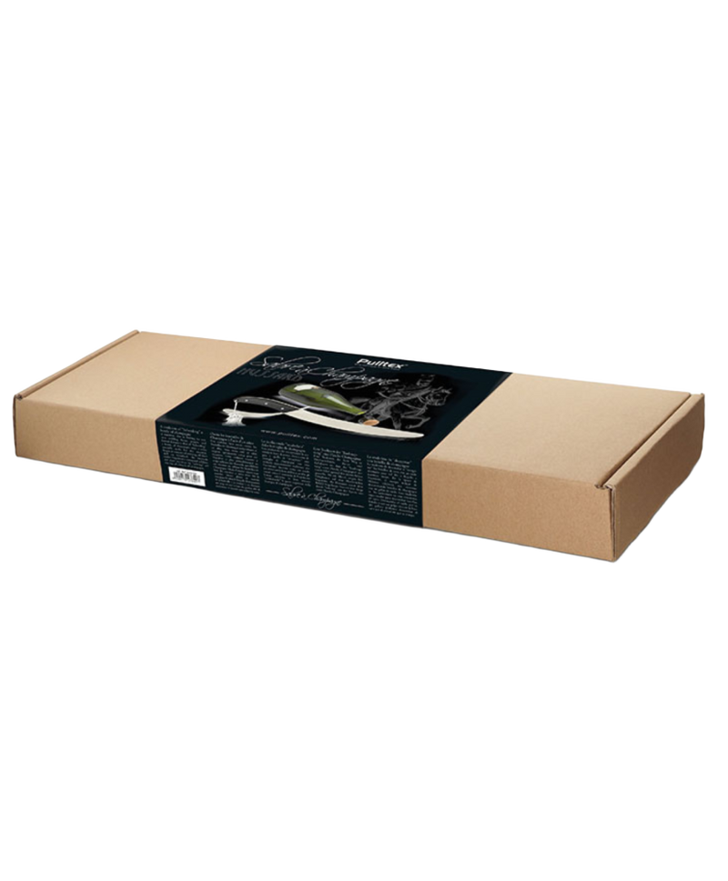 Sabre à Champagne Noir & Coffret Cadeau