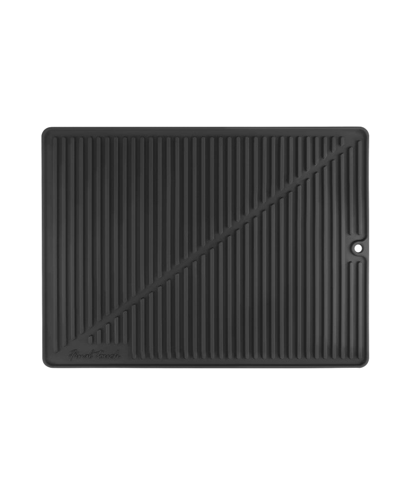 Grand Tapis de Séchage en Silicone Noir