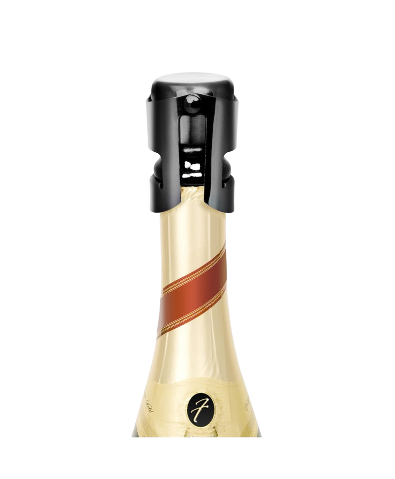 Bouchon à Champagne Chrome Noir