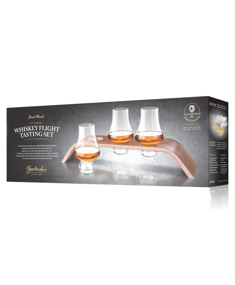 Ensemble de dégustation de whisky en vol 4 pièces